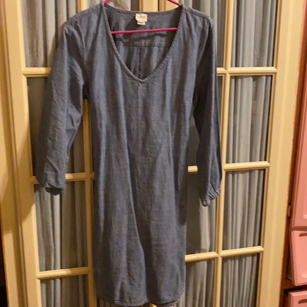Jean long sleeve dress